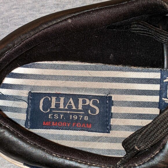 Men's Chaps Black Casual Lace-up Sneakers Shoes Size 12 - Picture 6 of 7